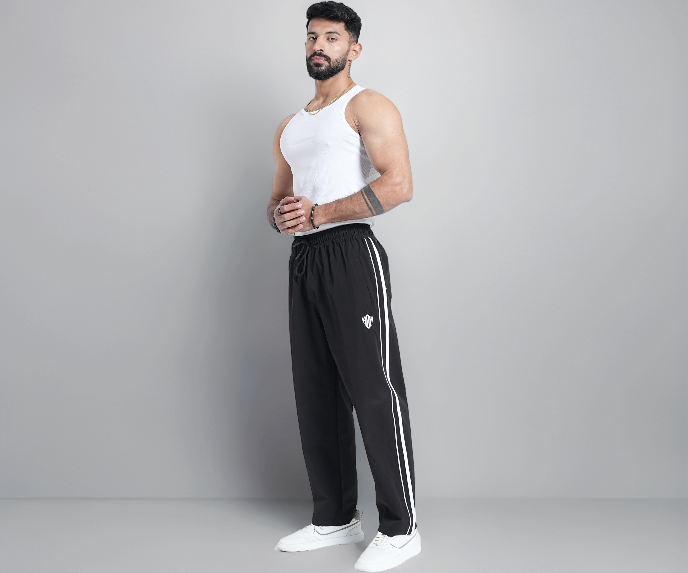 Men's Perfect Loose Fit | Dual-Texture Fabric Track Pant
